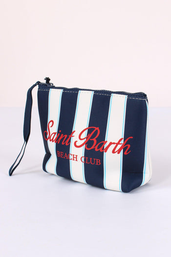 Aline Pochette Righe Blu/bianco - 4