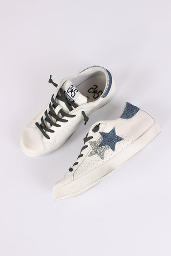 Sneakers Prime Star Stella Glitter Bianco/blu - 2