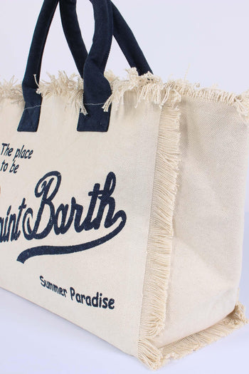 Vanity Canvas Bianco/blu - 5