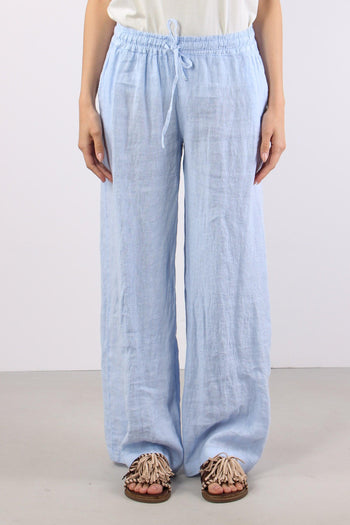 Pantalone Palazzo Lino Azzurro - 2
