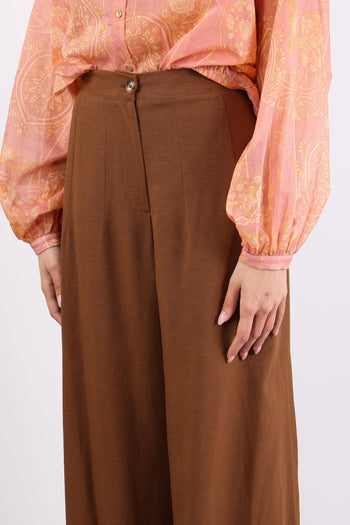 Pantalone Palazzo Misto Viscos Moro - 6