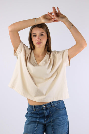 T-shirt Scavo V Organza Crystal Grey - 4