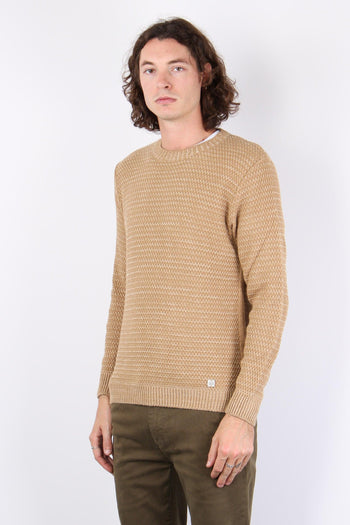 Maglia Punto Riso Cammello/beige - 4