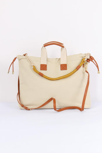 Responsible Sacca Canvas Off White/cuoio - 3
