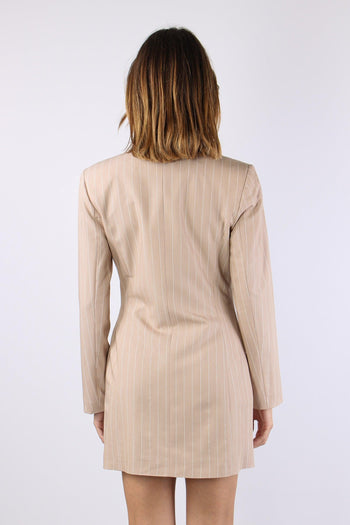 Robe Manteau Gessato Bianco - 3