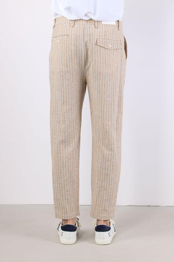 Pantalone Riga Jacquard Beige - 5