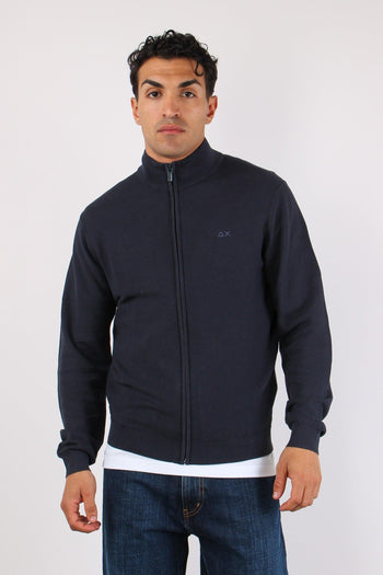 Full Zip Punto Riso Navy Blue - 2