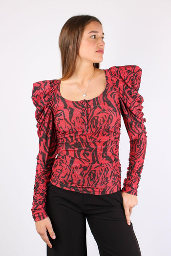 Maglia Arriccio Zebra Lurex Red Tiger - 5