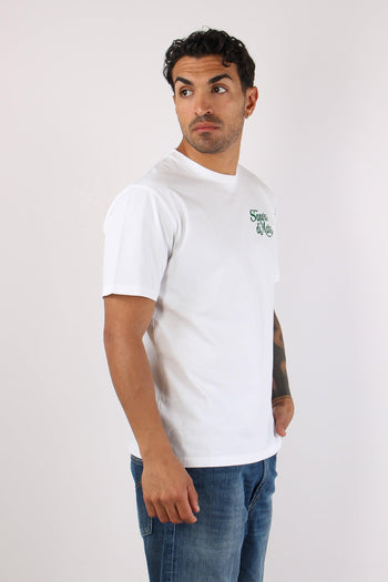 T-shirt Stampa Scritta Bianco - 5