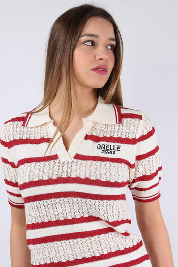 Polo Tricot Riga Lurex Rosso - 8
