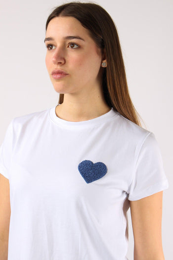 T-shirt Patch Cuore Bianco - 7