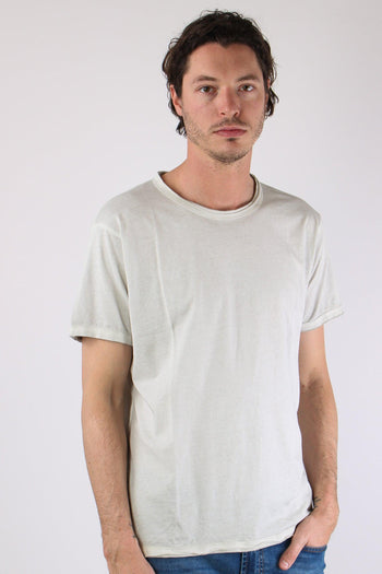 T-shirt Cotone Taglio Vivo Grey Faded - 6