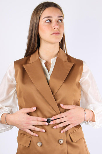 Gilet Cotone Cinturato Biscotto - 8