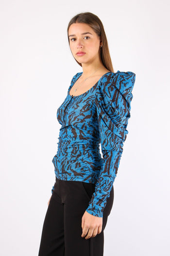 Maglia Arriccio Zebra Lurex Blu Tiger - 2