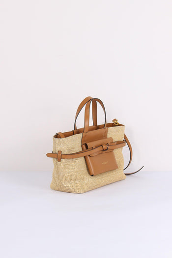 Belty Shopping Mini Rafia Naturale/cuoio - 8