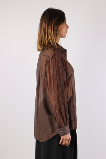 Camicia Over Mussola Strass Moro - 6