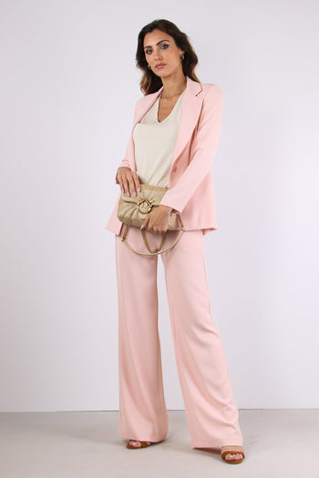 Pantalone Gamba Dritta Fluido Cipria - 5