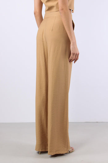 Pantalone Palazzo Misto Viscos Terra - 5