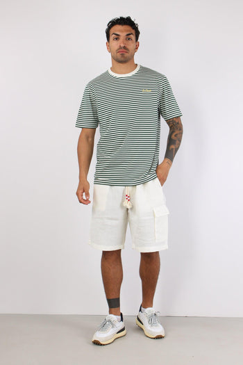 T-shirt Righe Verde/bianco - 2