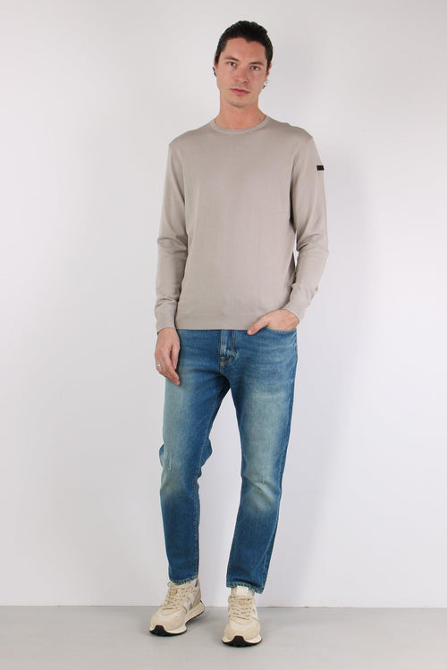 Maglia Girocollo Tessuto Tecnico White
