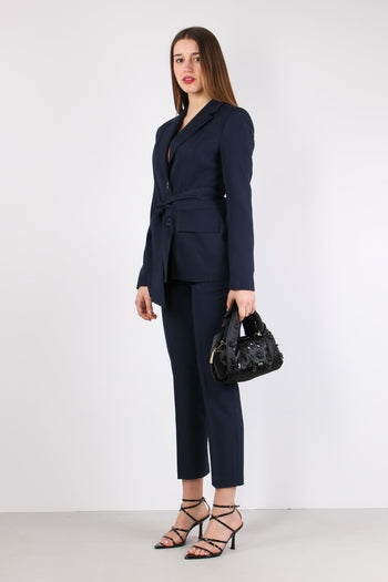 Pantalone Sigaretta Poliviscos Blu - 5