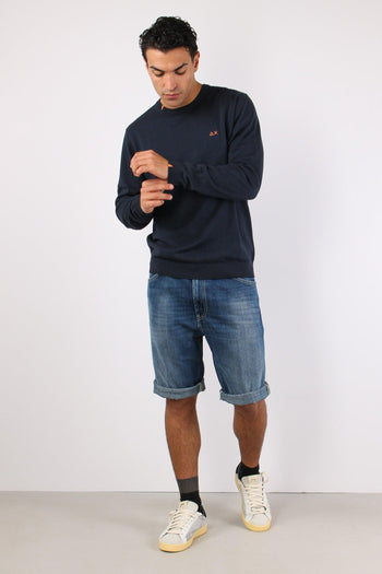 Maglia Basica Cotone Navy Blue - 3