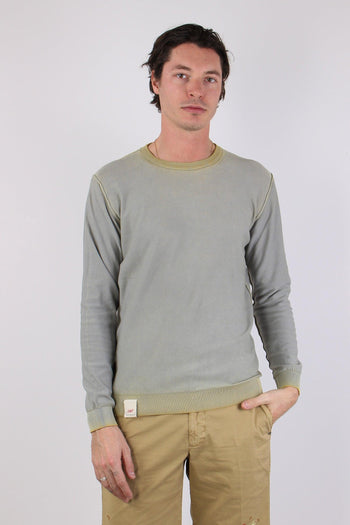 Maglia M/l Filo Reversibile Mostarda/argendo - 2