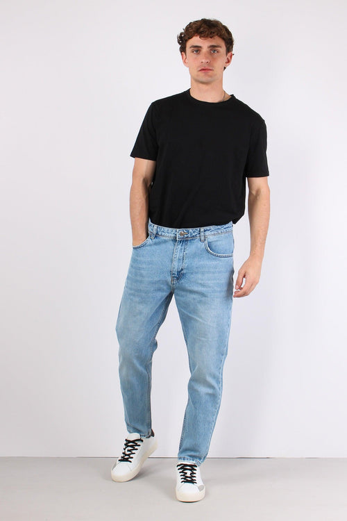 Denim Cropped Fit Denim Chiaro