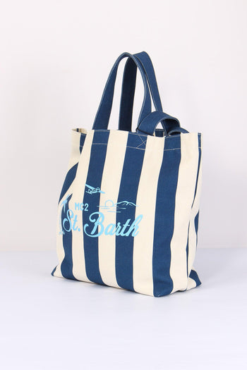Essential Bag Canvas Blu/beige - 2