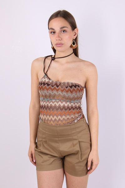 Top Laccetto Monospalla Missoni Multicolor