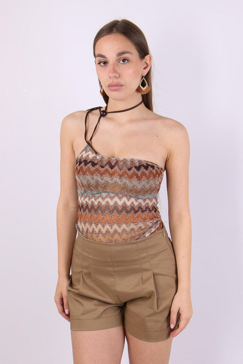 Top Laccetto Monospalla Missoni Multicolor