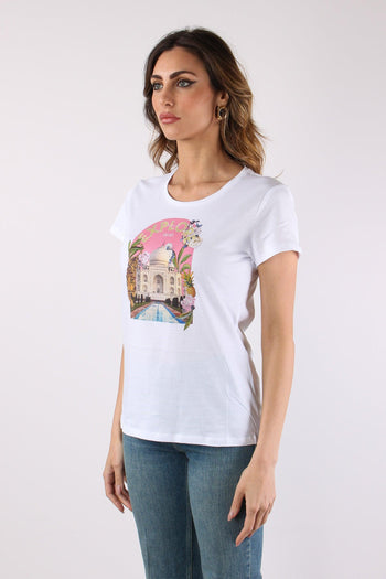 T-shirt Slim Fantasia Bianco/explore - 6