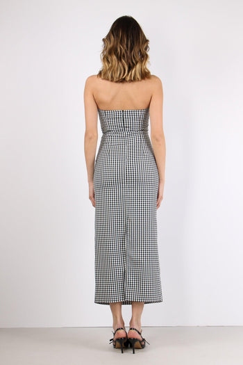 Tubino Vichy Bianco/nero - 4