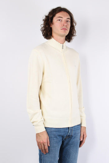 Maglia Lana Full Zip Bianco - 4