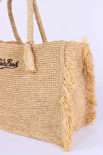 Vanity Raffia Frange Cammello - 6