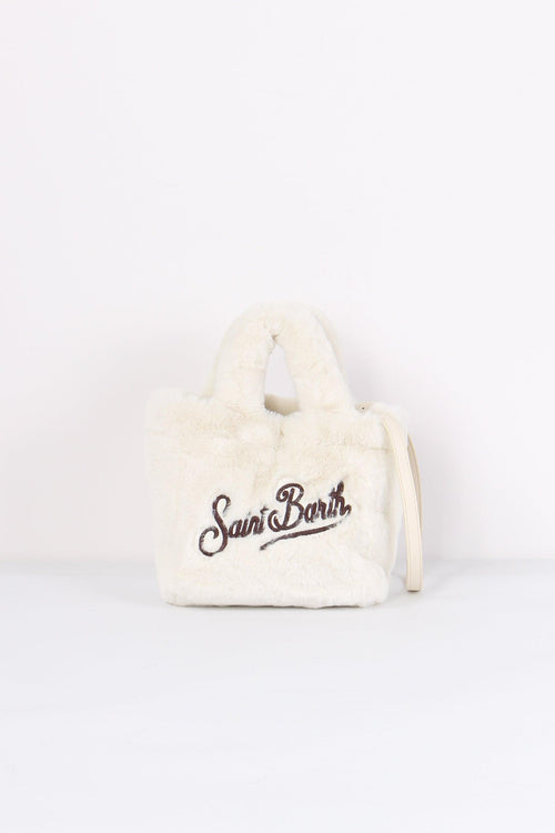 Borsa Mini Ecopelliccia Fur White