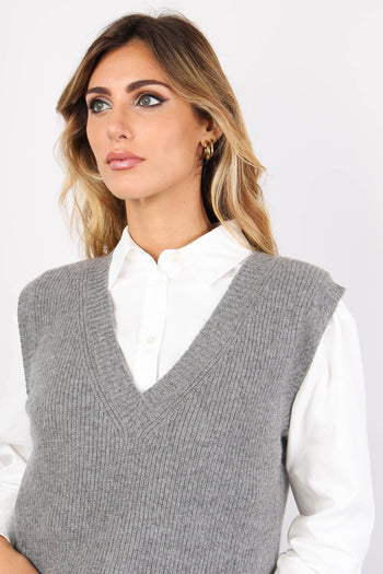 Dolce Gilet Cachemire Grigio - 6