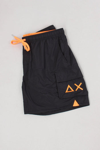 Costume Pantalone Cargo Nero - 4