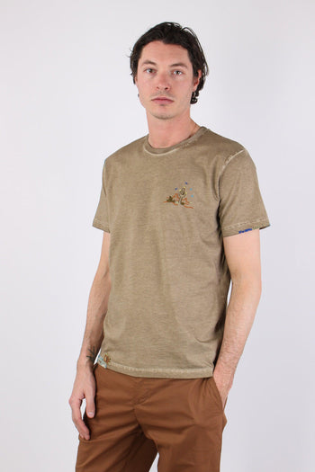 T-shirt Ricamo Cactus Brown - 2
