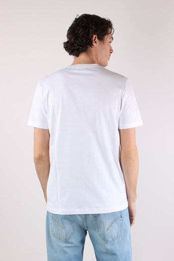 T-shirt Logo Cotone Bianco - 4