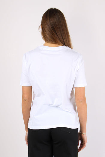 T-shirt Cuore Ricamo Bianco - 3