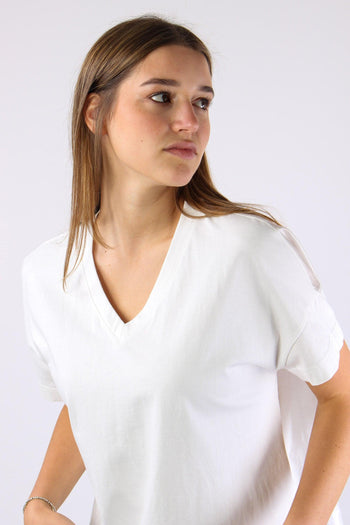 T-shirt Scavo V Organza Off White - 8