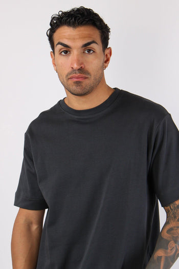 T-shirt Over Jersey Piombo - 7