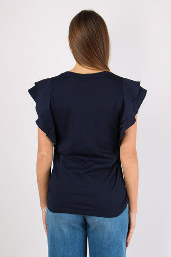 T-shirt Manica Rouges Nuit Noir - 4