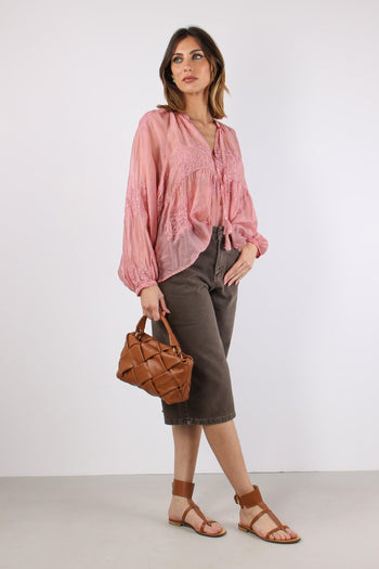 Blusa Ricami Nappine Rosa - 6