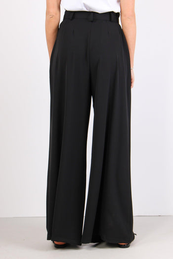 Pantalone Pences Fluido Cintur Nero - 4