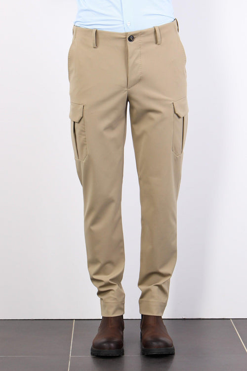 Pantalone Cargo Tessuto Tecnic Tabacco - 2