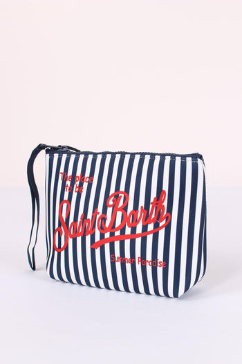 Aline Pochette Righe Blu/bianco - 3
