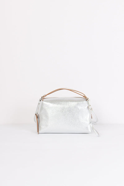 Alifa Mini Bag 2 Manici Meta Silver