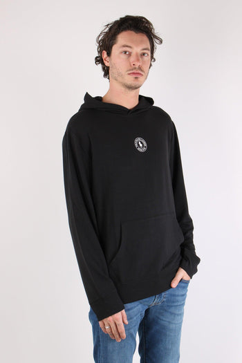 Felpa Cappuccio Logo Centrale Polo Black - 7